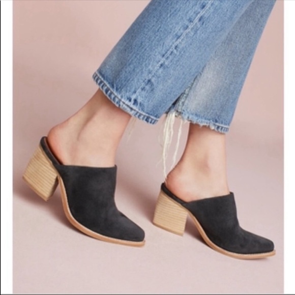 Jeffrey Campbell Perforated Suede Leather Heeled Western Mules 9 - Picture 1 of 12